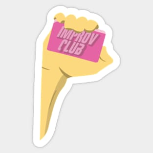 Improv Club - Fight Club Parody Sticker